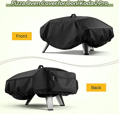 Pizza Oven Cover for Ooni 2 Pro 18" Gas Pizza Oven | Outdoor Accessory Fits 18" Gas Propane Powered Pizza Ovens, Weatherproof Waterproof 600D Heavy Duty Protective Cover