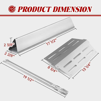 7620 7621 Flavorizer Bars for Weber Genesis 300 Series, E310, S310, E320, E330, S330, EP310, EP320, EP330 Grill with Front-Mounted Control (62752-4+7620+7622, 62752-4+7620+7622)