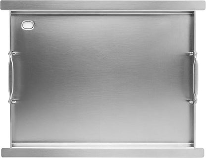 Full-Size Griddle Insert for Napoleon 425 Gas Grills, 23" x 17.7" Flat Top Griddle for Napoleon Rogue and Freestyle 425 Models, Heavy-Duty Stainless Steel Grill Accessory for Weber Spirit I/II 300