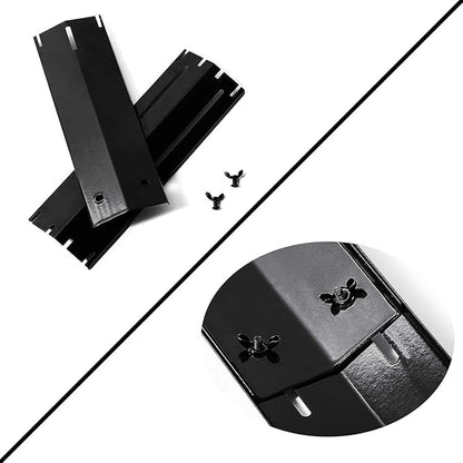 KEESHA 11.75" to 21" Adjustable Porcelain Steel Heat Plate Shield, Flavorizer Bar, Burner Cover, Flame Tamer for Gas Grill, Grill Replacement Parts, 4 Packs