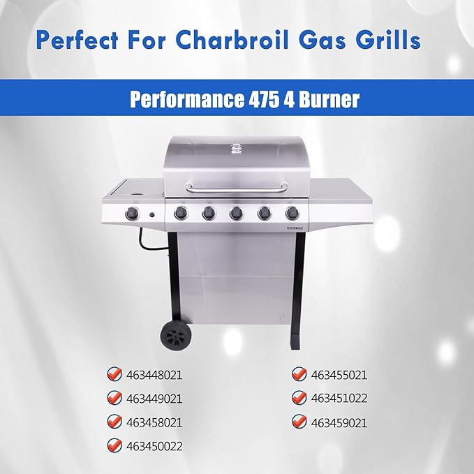 463342119 Grill Replacement Parts for Charbroil Performance 4 Burner 463342119 463332718 463335517 463375919 463349917 463342118 463347418 463376217 463332718 Grill Parts Heat Tents Burner