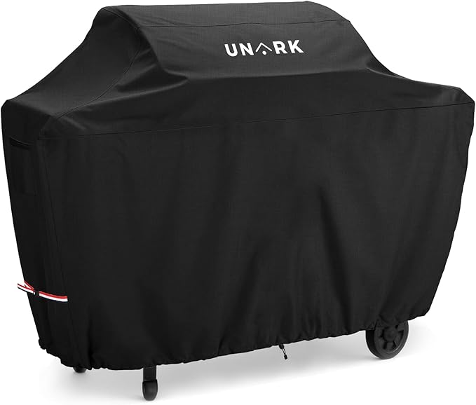 Grill Cover for Outdoor Grill 65 inch, Gas Grill Covers Heavy Duty Waterproof Suitable for Weber Genesis 2, All Weather Protection 65 Inch Grill Cover 65" L x 24" W x 46" H Black