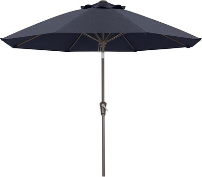 ABCCANOPY 10-Year No Fading 9FT Patio Umbrella, Acrylic Outdoor Table Umbrella with 8 Sturdy Ribs for Deck, Backyard, Garden, Yard (Blue Navy)