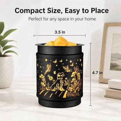 kobodon Wax Melt Warmer Metal Wax Warmer for Scented Wax (Dogs) | Electric Fragrance Candle Oil Burner 2 in 1,as Gifts for Moms Grandma Women Girls