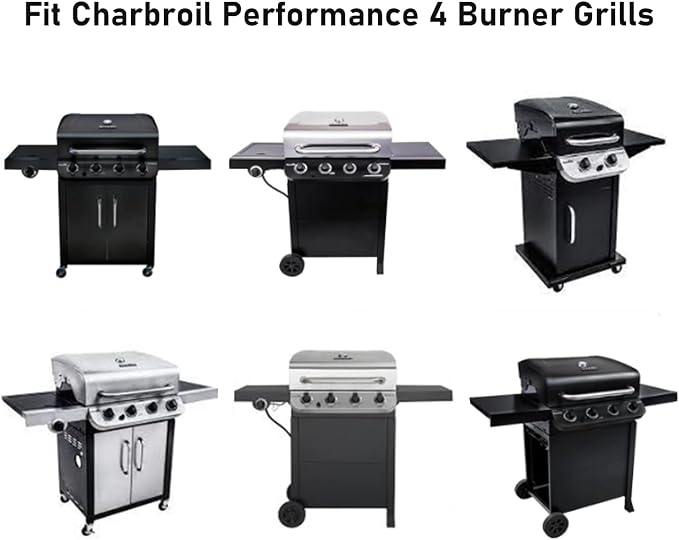 Grill Grates for Char-Broil Performance 4-Burner 463342119 463377017 | Cast Iron Replacement Parts for charbroil 463347017 G321-0005-W1 G321-0006-W1 3-piece 18 x 25 in set