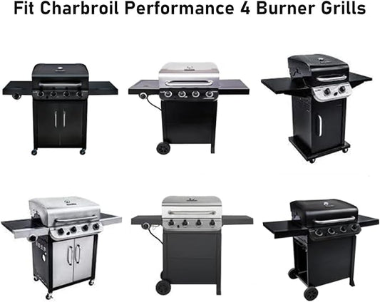 Grill Grates for Char-Broil Performance 4-Burner 463342119 463377017 | Cast Iron Replacement Parts for charbroil 463347017 G321-0005-W1 G321-0006-W1 3-piece 18 x 25 in set
