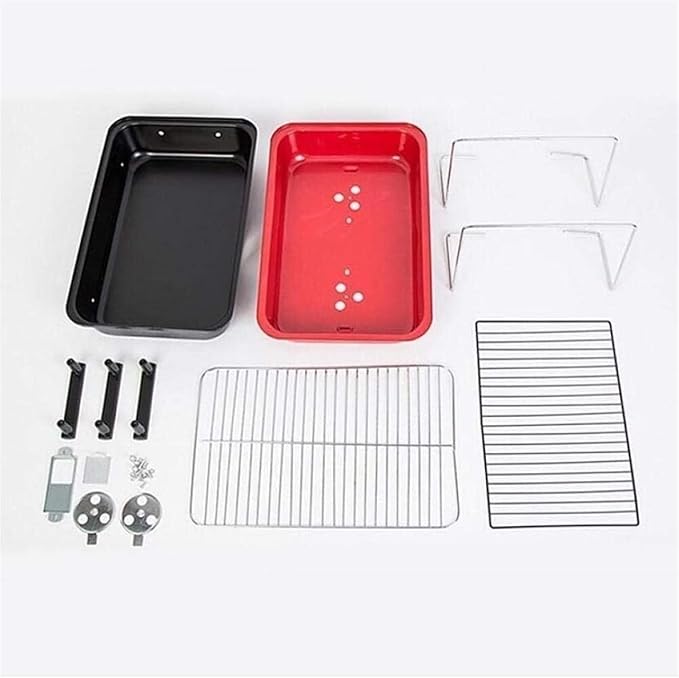 Barbecue Charcoal Grill Portable Folding Charcoal Grill Barbecue Grill Tabletop Grill for Camping Cooking Charcoal BBQ Grill