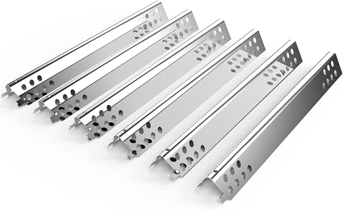 DELSbbq BBQ Grill Parts Replacement Kit for Charbroil Performance 6 Burner | G470-5200-W1 Burners, G470-0004-W1A Heat Plates, Crossover Tube, Ignition, Stainless Steel, Complete Grill Restoration