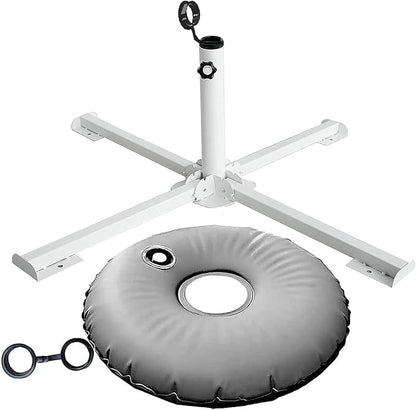Foldable Portable Beach Umbrella Stand - Portable Patio Umbrella Base Holder, Outdoor Sunshade Anchor, with Weight Bag for Stadium, Courtyard, Garden, Beach, Grass