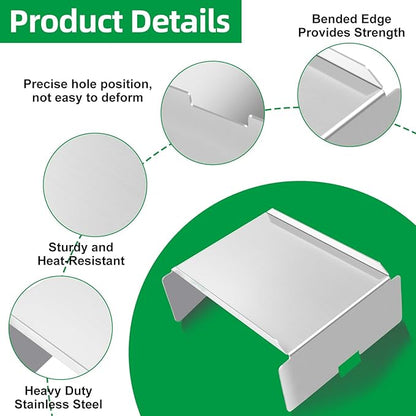 BCA012 Stainless Steel Heat Baffle Deflector Plate for Traeger Pro 22 34 Pit Boss - Heavy Duty Flame Tamer Heat Shield Replacement Fits Z Grills Camp Chef Tex Century 22 Pellet Smokers