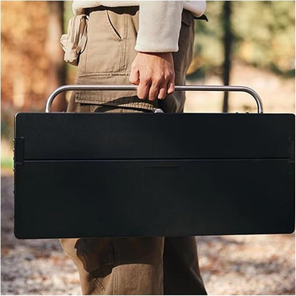 Camping Grill Vertical Barbecue Rack Camping Barbecue Stove Outdoor Home Folding Portable Barbecue Skewer Stove Barbecue Charcoal Grill
