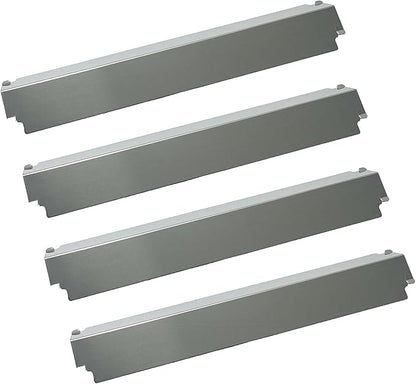 Parts DP126 (4-Pack) Stainless Steel Heat Shield/Heat Plates 16" x 3 13/16" Replacement for Charbroil, Thermos, Gas Grill Models (Stainless Steel)