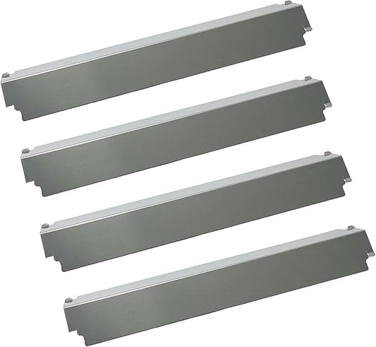 Parts DP126 (4-Pack) Stainless Steel Heat Shield/Heat Plates 16" x 3 13/16" Replacement for Charbroil, Thermos, Gas Grill Models (Stainless Steel)