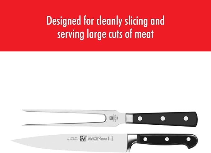 ZWILLING Professional S 2-Piece Razor-Sharp German Carving Knife Set, Made in Company-Owned German Factory with Special Formula Steel perfected for almost 300 Years, Dishwasher Safe