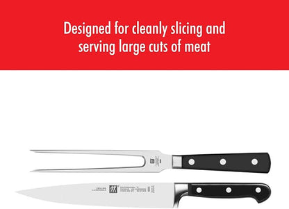ZWILLING Professional S 2-Piece Razor-Sharp German Carving Knife Set, Made in Company-Owned German Factory with Special Formula Steel perfected for almost 300 Years, Dishwasher Safe