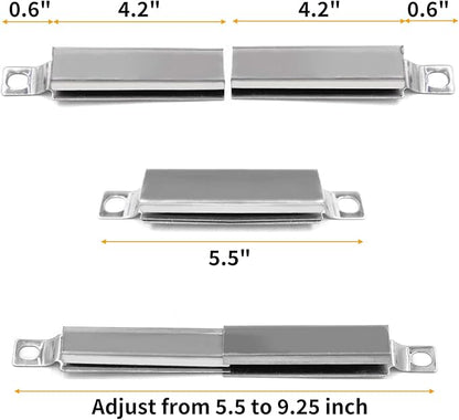 Hongso Replacement Parts for Charbroil Performance 4 Burner 463365522 463366022 463350521 463351021, G327-2100-W1 Burner Tube, G325-0002-W1 Heat Plates and Crossover Tube Included