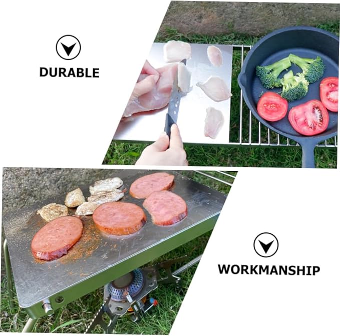 Stainless Steel Outdoor BBQ Grill Rack for Camping Charcoal Grill Tool Folding Design and Easy Setup for Barbecue Parties