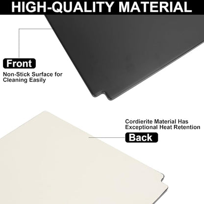 Crafted Glazed Baking Pizza Stone for Weber Crafted Frame Kit,Genesis E/S 325/335/435,EPX-335,EX-325S Series,Replacement Part for Weber 7671 SmokeFire EX4/EX6/EPX4/EPX6