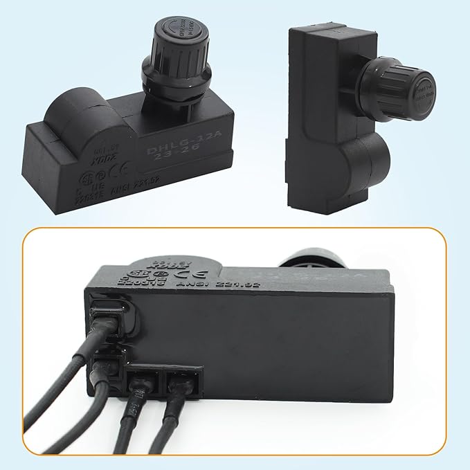 G350-0017-W1 Grill Igniters for Charbroil Ignitor Replacement Kit, 2-Outlets Electronic Ignition Module w/Wires and 2 Push Buttons, Grill Ignitor for Charbroil Surefire Ignition Systems