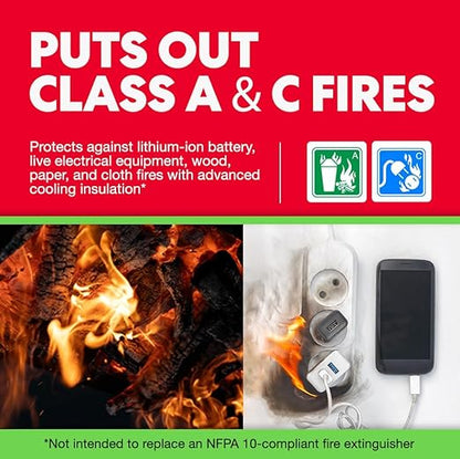 Lithium-Ion Fire Extinguishing Gel 3-Pack - Battery Fire Suppression Gel for Electronics, Stops Thermal Runaway, Non-Toxic, Eco-Friendly, 14oz Canister, Made in USA