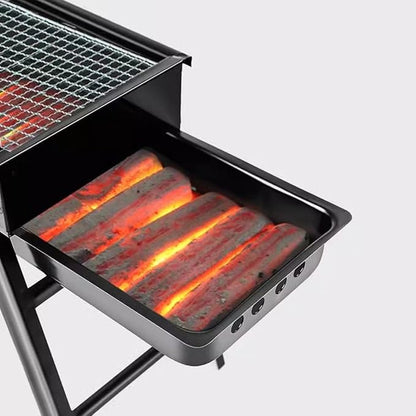 Pull Type Barbecue Rack Household Charcoal Grill Outdoor Skewer Stove