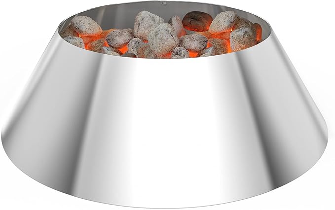 onlyfire Stainless Steel Charcoal Briquet Holder BBQ Whirlpool for Weber 26" Kettle Charcoal Grills