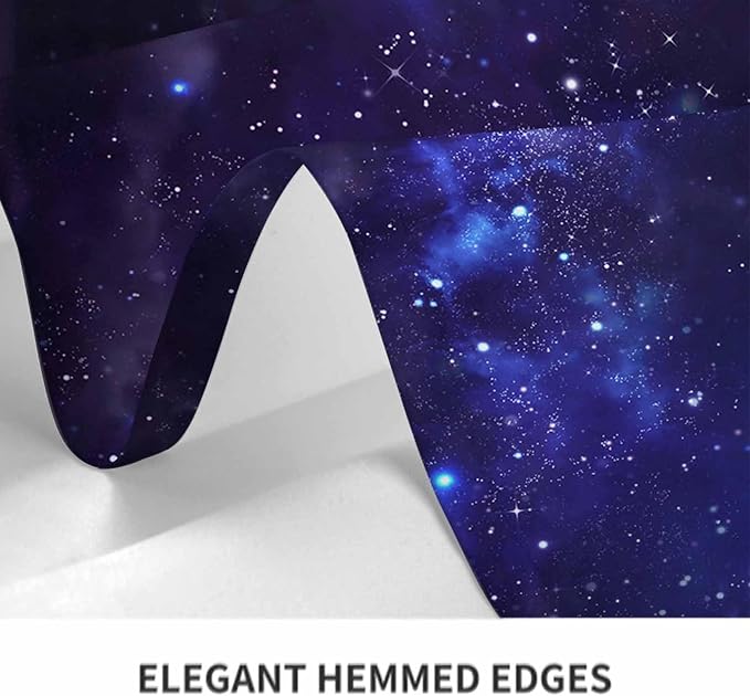 TKS MITLAN Tablecloth Galaxy Universe Table Cloth Rectangle Table 52 x 70 Inch Starry Night Sky Stars Outer Space Kitchen Decorations for Home Dinner Party