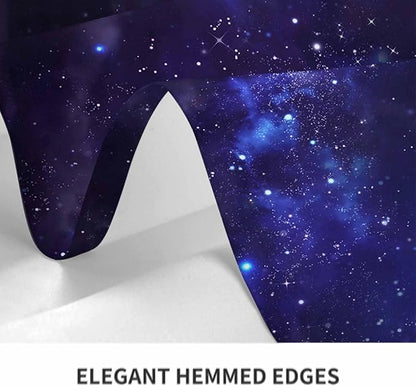 TKS MITLAN Tablecloth Galaxy Universe Table Cloth Rectangle Table 52 x 70 Inch Starry Night Sky Stars Outer Space Kitchen Decorations for Home Dinner Party