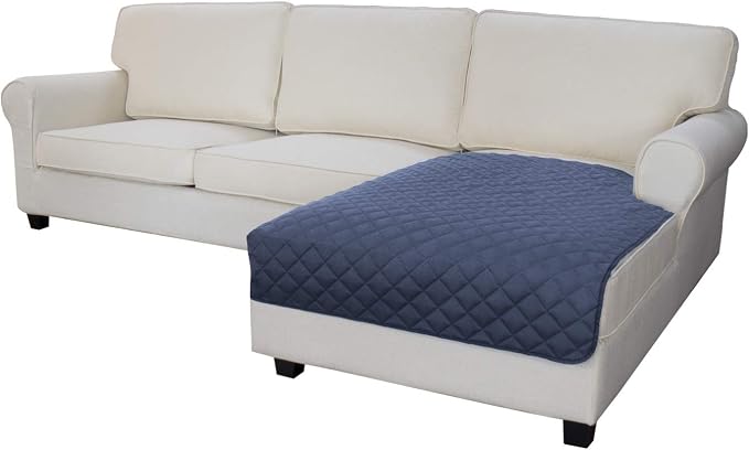 Easy-Going Sectional Couch Covers for Dogs L Shape Sofa Cover Reversible Sofa Slipcover Chaise Lounge Cover Furniture Protector Cover for Pets Dog Cat (42 x 68 inches, DarkBlue/DarkBlue) | Soft Sofa Slipcover For Dogs, Fits Left/Right Chaise Lounge Pro...