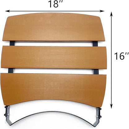 With Folding Side Shelves Table, Replacement Parts for BGE, Big Green Egg Large 18" Smoker Charcoal Grill, Outdoor Storage Side Table