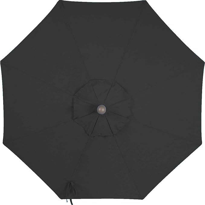 9ft Patio Umbrella Replacement Canopy Market Umbrella Top Outdoor Umbrella Canopy with 8 Ribs,Vented Canopy, Fade Resistant, UPF 50+ Excellent Sun Protection
