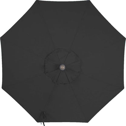 9ft Patio Umbrella Replacement Canopy Market Umbrella Top Outdoor Umbrella Canopy with 8 Ribs,Vented Canopy, Fade Resistant, UPF 50+ Excellent Sun Protection