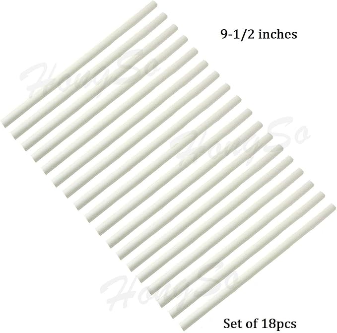 Hongso 9.5" Long Grill Ceramic Rods Replacement for DCS Grill 30 36 48 Inch Gas Grills (bga/Bgb/Bgc Series) CR123-18 18-Pack