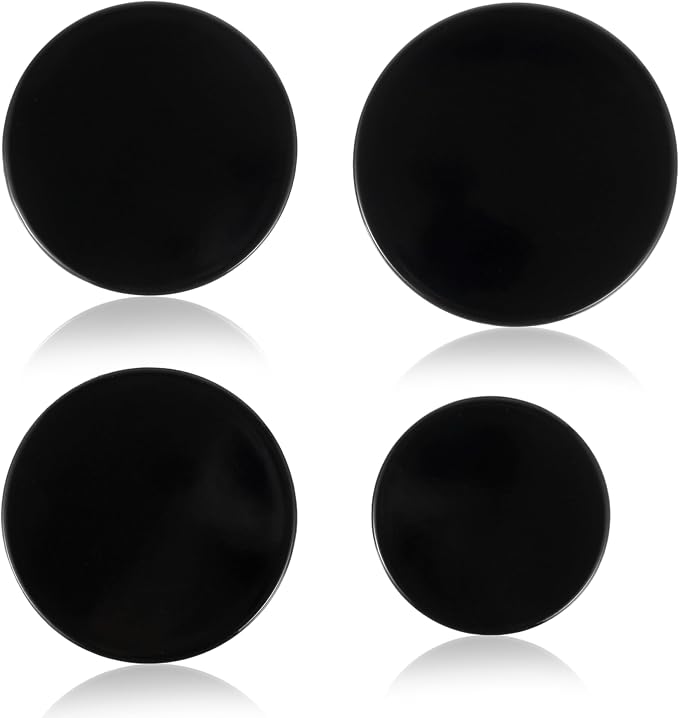 Surface burner cover replacement part suitable for GE gas range/oven/stove wb29k10006-1 large cap - 3 1/2 inches wide- wb29k10001-2 medium caps-3 3/16 wide wb29k10009-1 small cap- 2 9/16