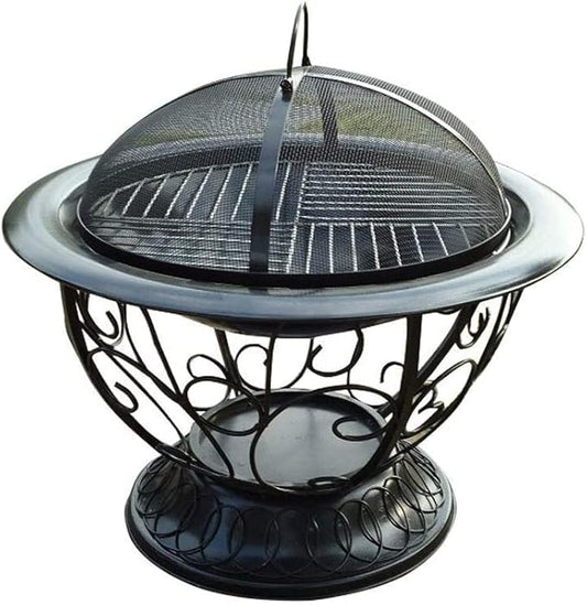 Portable Charcoal Grill for Camping BBQ Grills, Outdoor Barbecue Grill Multifunctional Fire Pit Brazier Rack Charcoal Stove for Backyard Patio Heating,A-1