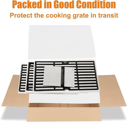 Hisencn Grill Grates Replacement for Charbroil Advantage 463343015, 463344015, 463344116, Kenmore, Advantage Gas2coal Parts 463340516, G467-0002-W1, 16 15/16" Porcelain Enameled Cooking Grids, 3 Packs