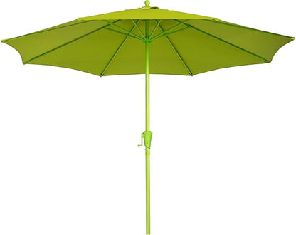 Sunnyglade 9FT Outdoor Patio Umbrella, Market Table Umbrella with 8 Sturdy Ribs and Crank System, Fade-resistant & Waterproof for Garden Backyard Poolside Deck