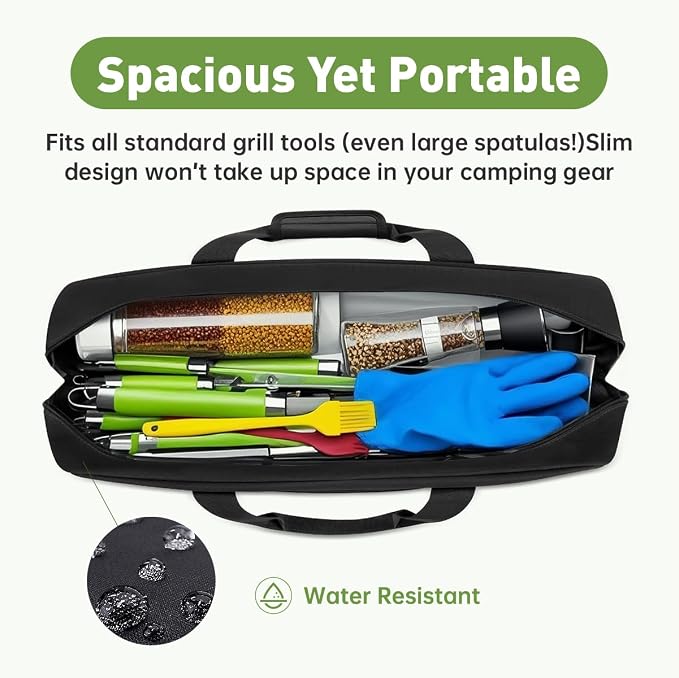 Heavy Duty Waterproof 22" Grill Tool Storage Bag,Grill Utensil Storage Bag
