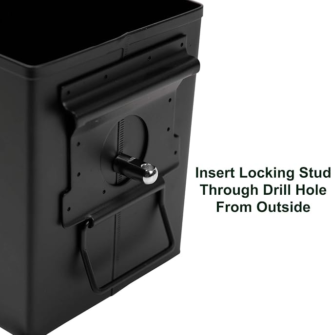 Aolamegs 50 Cal Ammo Can – Locking Hardware Kit and Stainless Steel Padlock，Ammo Box Military & Army M2A1