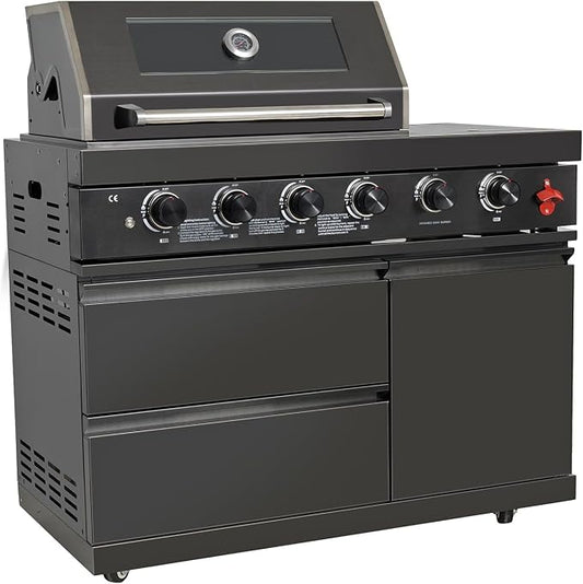 46-inch Propane Gas Grill Four Burners Grill Stainless steel Outdoor Kitchen Islands