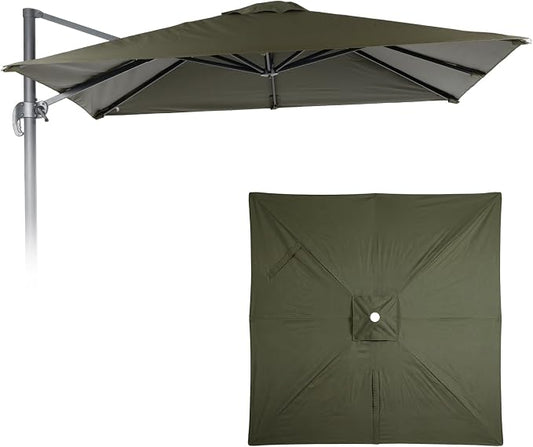 COWVIE Umbrella Canopy Replacement for 8 Ribs Patio Umbrella, Outdoor Table Parasol Replacement for Yard, Canopy Only