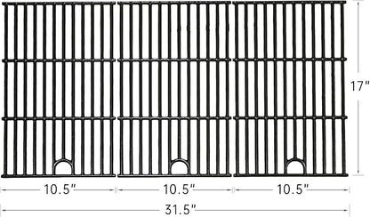 Hongso 17" Grill Grates for CharBroil Performance 6 Burner 463284022, 463259223, 463229521, 463229521B, 463229021, 463228622, 463732923 Gas Grill Modes, Replacement Parts for G426-0005-W1 G555-0005-W1
