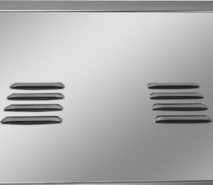Outdoor Kitchen Door 20" W x 14" H Stainless Steel BBQ Single Access Door Flush Mount Vertical Wall Doors with Handle and Vents Suitable for Grilling Station Outside Cabinet Outdoor Kitchen