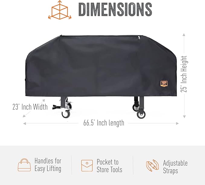 Yukon Glory™ Premium Heavy-Duty Griddle Cover for Blackstone 36 Inch Griddle and 6 Piece Griddle Tool Set, Complete Griddle Accessories Kit (Complete Griddle Accessories Kit)
