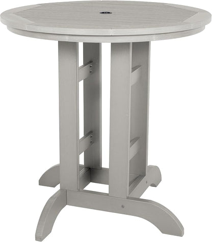highwood AD-CNA36-HGR Hamilton 3 Piece Round Counter Dining Set, Harbor Gray