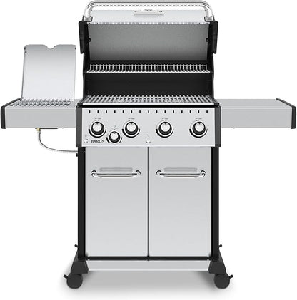 Broil King 875924 Baron S 440 Pro IR, Liquid Propane (LP), Stainless Steel, Black