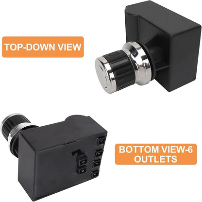 Pulse Igniter DHL-128-6Q for Nexgrill Ignitor Replacement Starter 720-0888S 720-0882A 720-0896E 6 Burner Home Depot Nexgrill 720-0888N Ignition Switch for Nexgrill Parts 6 Outlet Button Igniter Kit