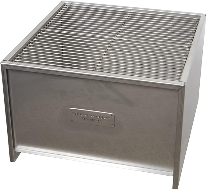 Portable, Go Anywhere, Charcoal Grill - Carrying bag Included - All Stainless Steel 17"x17"
