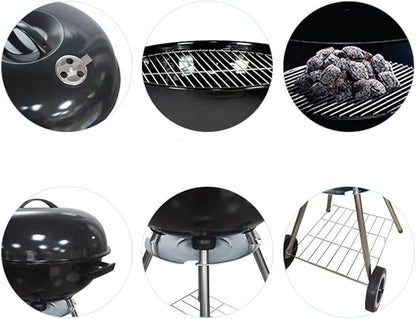 TOWINE Portable Charcoal Grills Outdoor BBQ Grill Barbecue Grill Portable Charcoal Grill Household Barbecue Grill Portable Simple Barbecue Tools for Outdoor Backyard Picnic Home