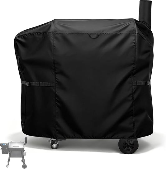 Charcoal Grills Cover for Z Grills 7002C2E Pellet Grill, Waterproof Outdoor Grill Cover BBQ Grill Cover Barbeque Grill Cover (Cover Only) - 48" L×26" W×48" H, Black